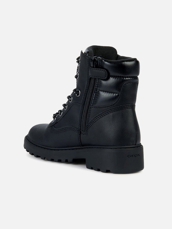 Geox Čierne dievčenské členkové topánky Geox Casey B ABX
