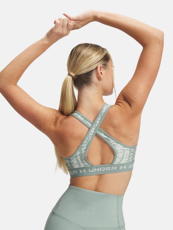Under Armour Dámska podprsenka Under Armour Crossback Mid Print