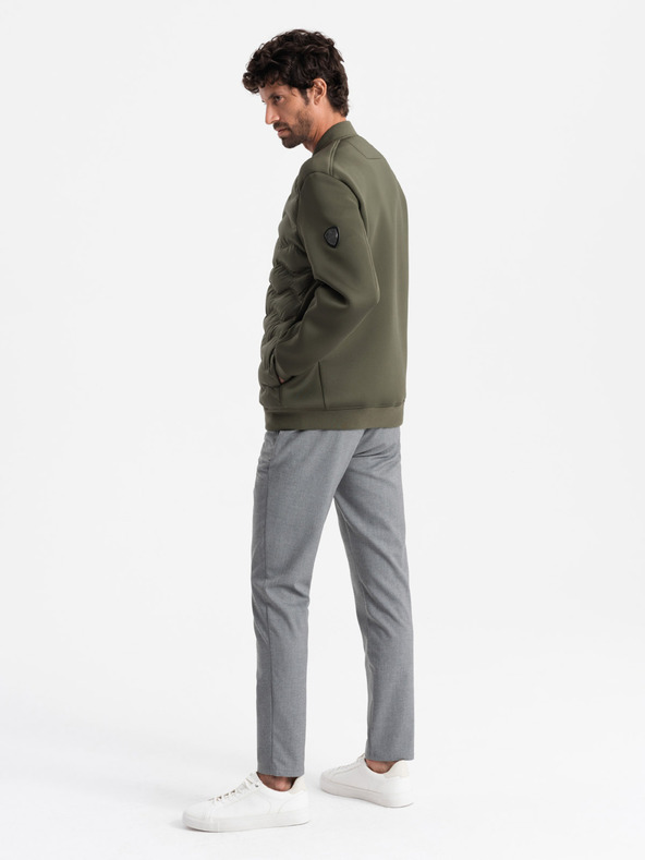 Ombre Clothing Pánska prešívaná bunda bomber Ombre Clothing