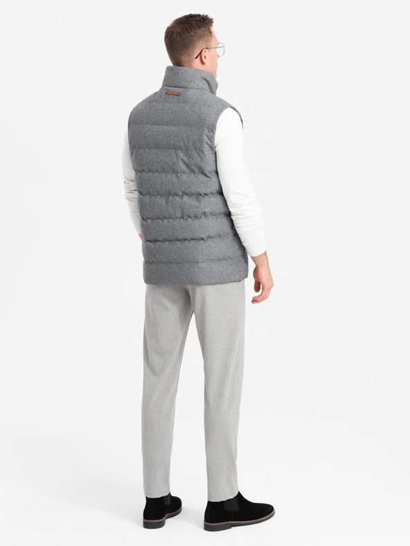 Ombre Clothing Ombre Clothing pánska prešívaná vesta