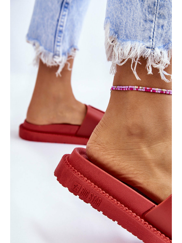 BIG STAR SHOES Dámske papuče Big Star červené