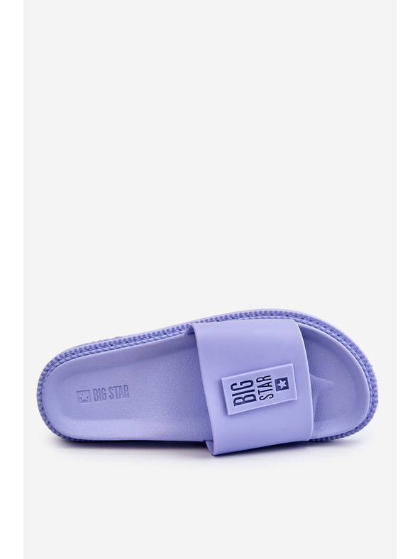 BIG STAR SHOES Dámske módne papuče Big Star - svetlo fialové