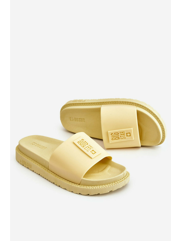 BIG STAR SHOES Dámske papuče Big Star - žlté