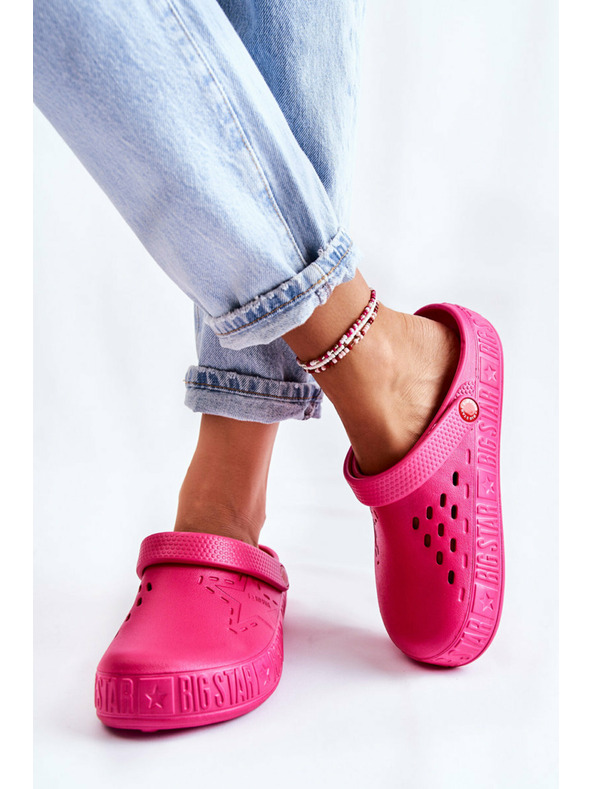 BIG STAR SHOES Dámske svetlé papuče Kroks Big Star