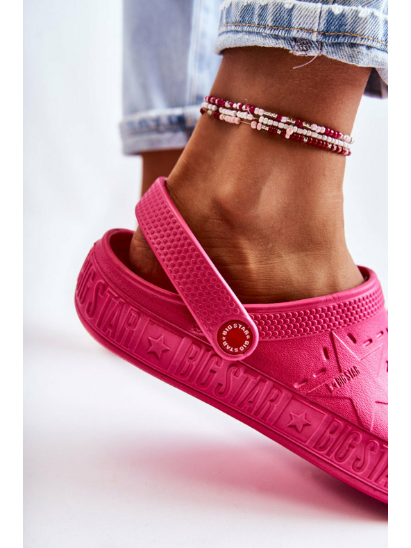 BIG STAR SHOES Dámske svetlé papuče Kroks Big Star