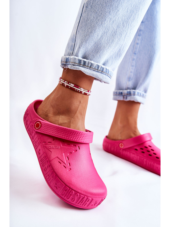 BIG STAR SHOES Dámske svetlé papuče Kroks Big Star