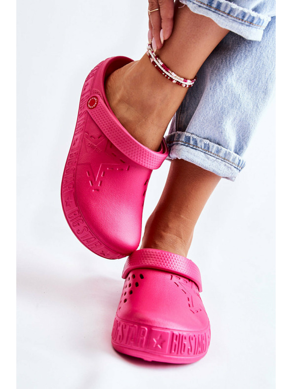 BIG STAR SHOES Dámske svetlé papuče Kroks Big Star