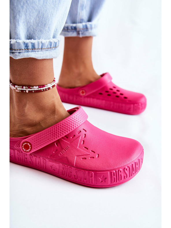 BIG STAR SHOES Dámske svetlé papuče Kroks Big Star