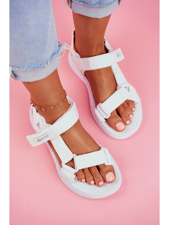 BIG STAR SHOES Dámske sandále Big Star biele