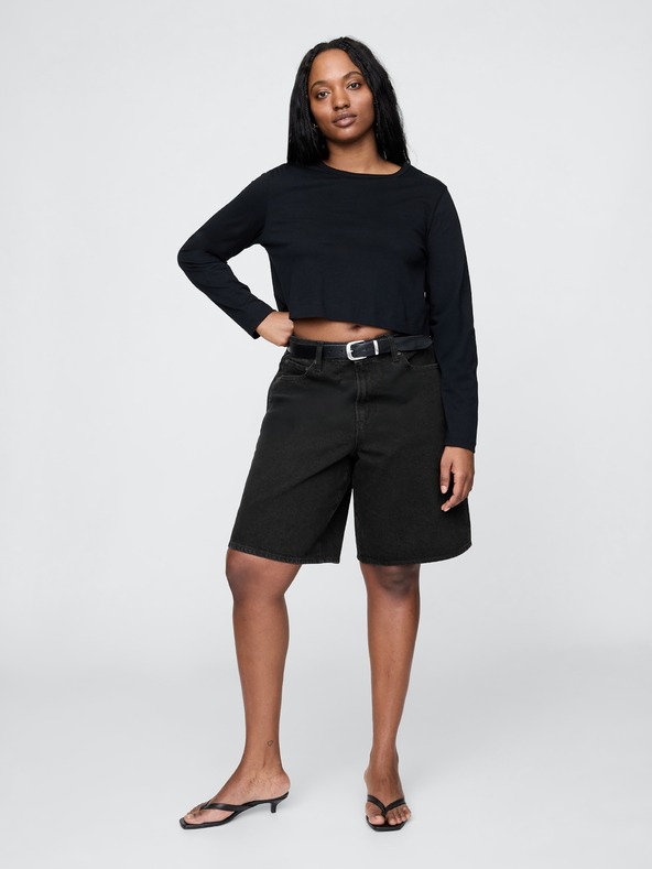 GAP Džínsové kraťasy Mid Rise Longline GAP