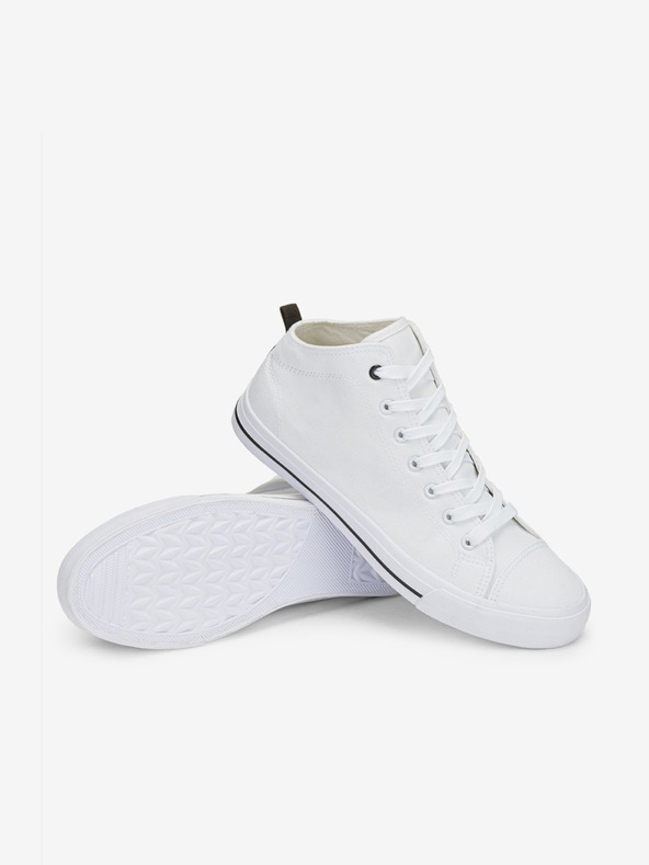 Ombre Clothing Biele pánske tenisky Ombre Oblečenie