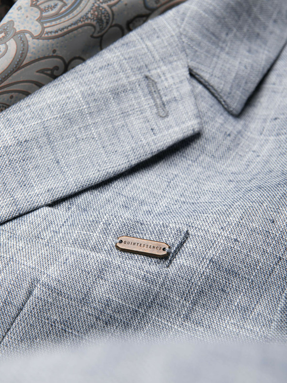 Ombre Clothing Svetlomodré pánske sako Ombre Clothing