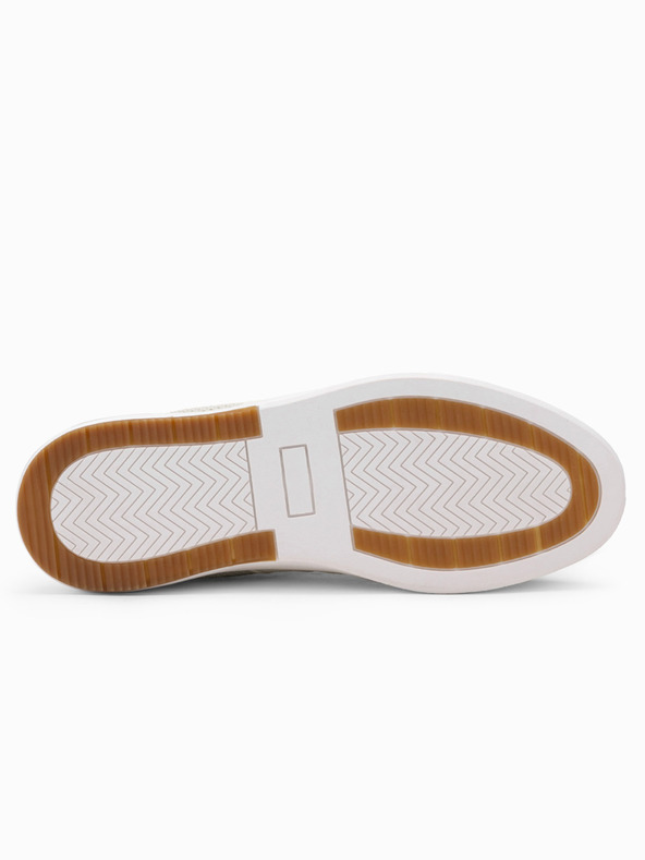 Ombre Clothing Béžové pánske slip-on tenisky Ombre Oblečenie