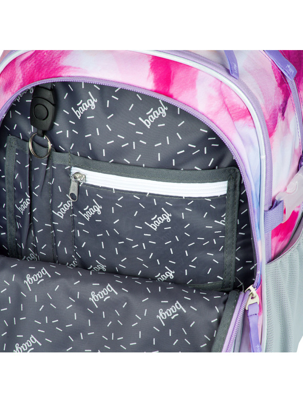 BAAGL  Ružový školský batoh Baagl Core Painting