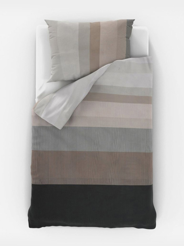 Kvalitex Klasická bavlnená posteľná bielizeň DELUX 140x200, 70x90cm NEPTUNE hnedá