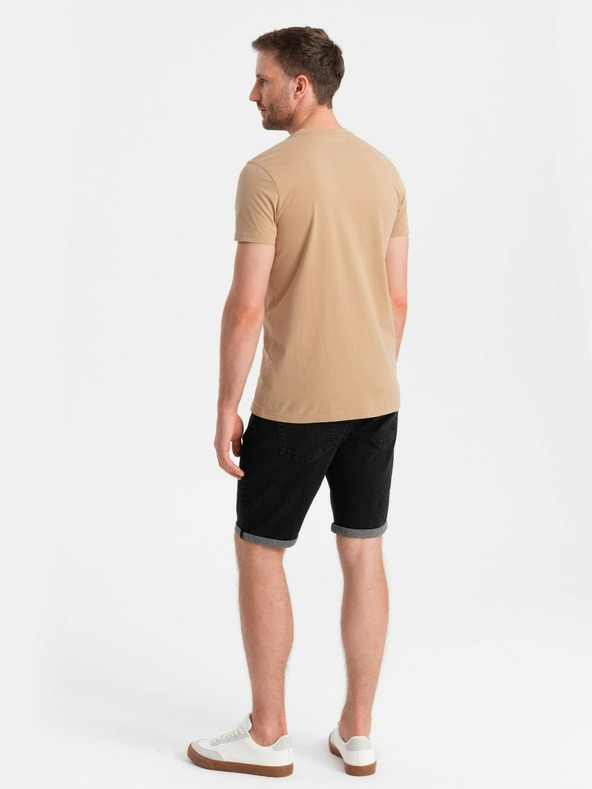 Ombre Clothing Pánske bavlnené tričko s potlačou Ombre Pocket Ombre Streetstyle Ombre oblečenie