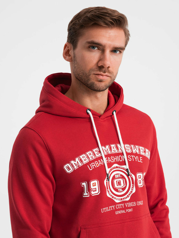 Ombre Clothing Pánska mikina s potlačou Kangaroo Ombre Oblečenie