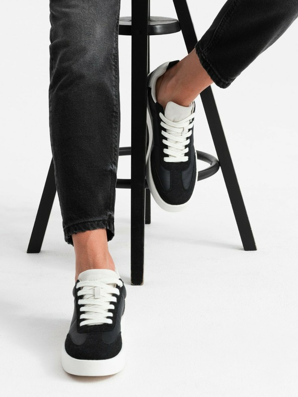 Ombre Clothing Pánske tenisky s hrubou podrážkou čierna Ombre Oblečenie