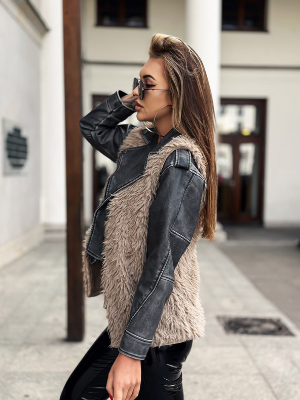 Edoti EDOTI Dámska vesta, béžová