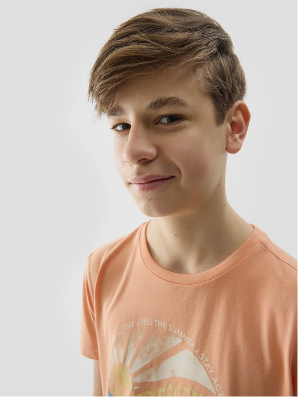 4F Chlapčenské obyčajné tričko s potlačou 4F