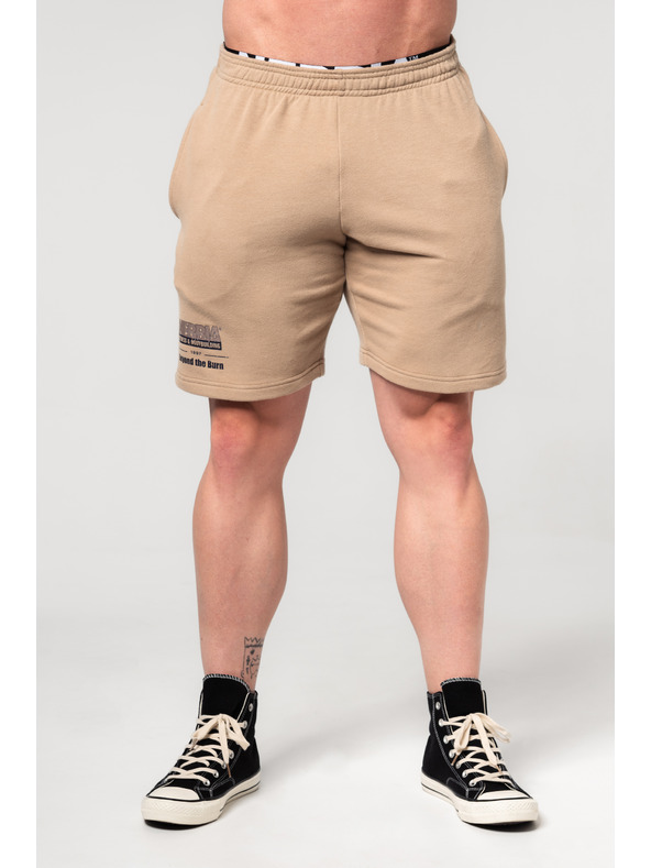 Nebbia Tepláky GYM BRO 352 M,svetlohnedá