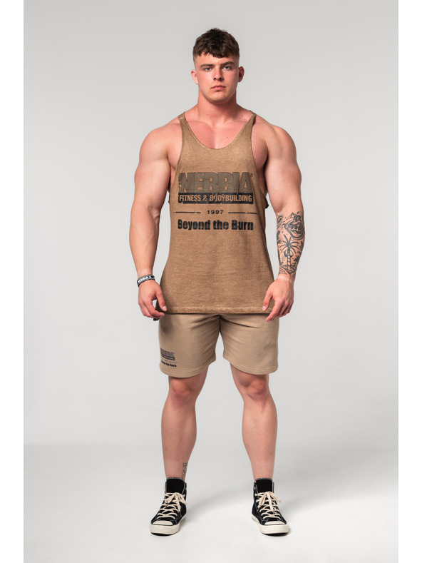 Nebbia Tepláky GYM BRO 352 M,svetlohnedá