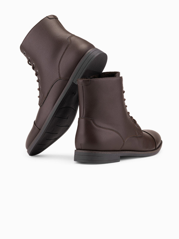 Ombre Clothing Pánske topánky z ekokože so zatepleným vysokým zvrškom Oblečenie Ombre