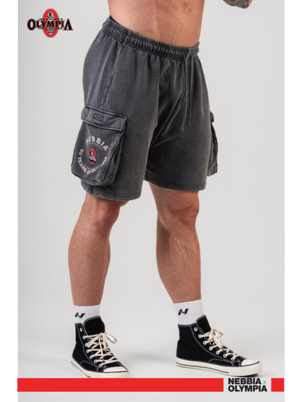 Nebbia Sprané voľné šortky LEGACY 787 M,svetlosivá