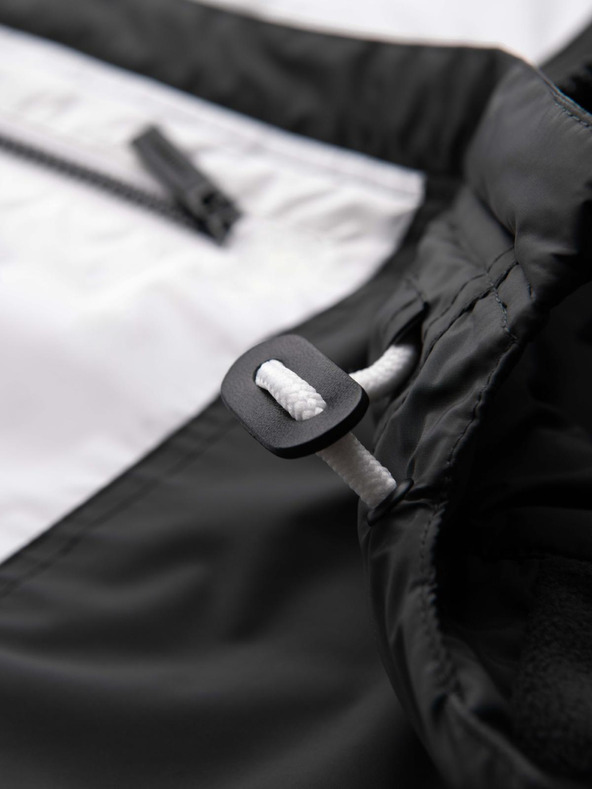 Ombre Clothing Pánska ľahká farebná športová bunda s fleecom modrá Ombre Oblečenie