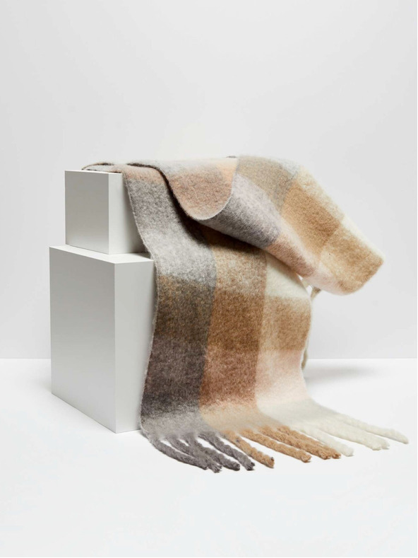 Moodo Teplý šál s jemným vzorom