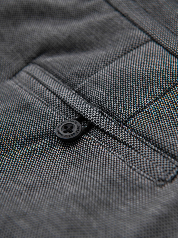 Ombre Clothing Pánske bavlnené teplákové šortky BASIC šedé Oblečenie Ombre