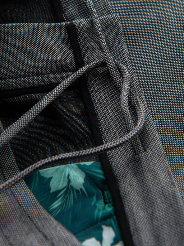 Ombre Clothing Pánske bavlnené teplákové šortky BASIC šedé Oblečenie Ombre