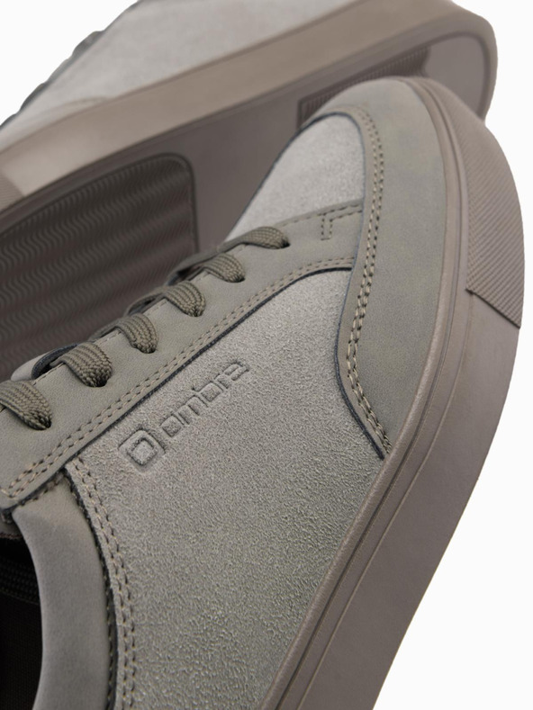 Ombre Clothing Jednofarebné pánske topánky v streetwearovom štýle zelené Ombre Oblečenie