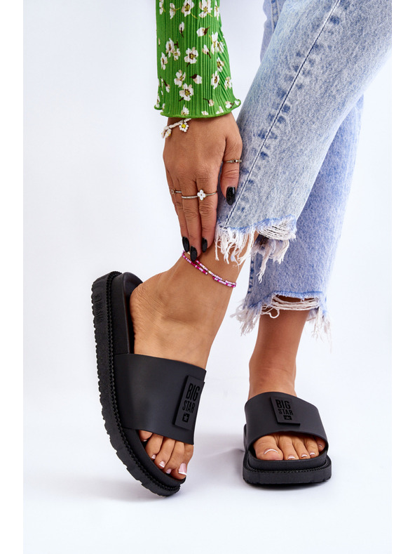 BIG STAR SHOES Dámske papuče Big Star čierne