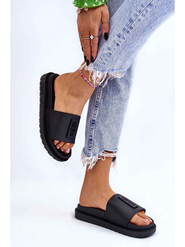 BIG STAR SHOES Dámske papuče Big Star čierne