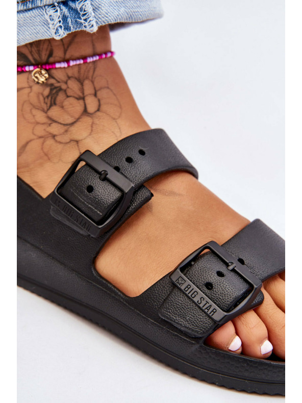 BIG STAR SHOES Dámske ľahké sandále Big Star čierne