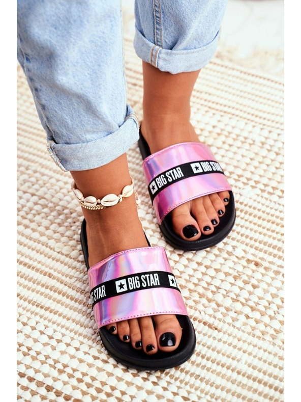 BIG STAR SHOES Dámske módne papuče Big Star - ružové