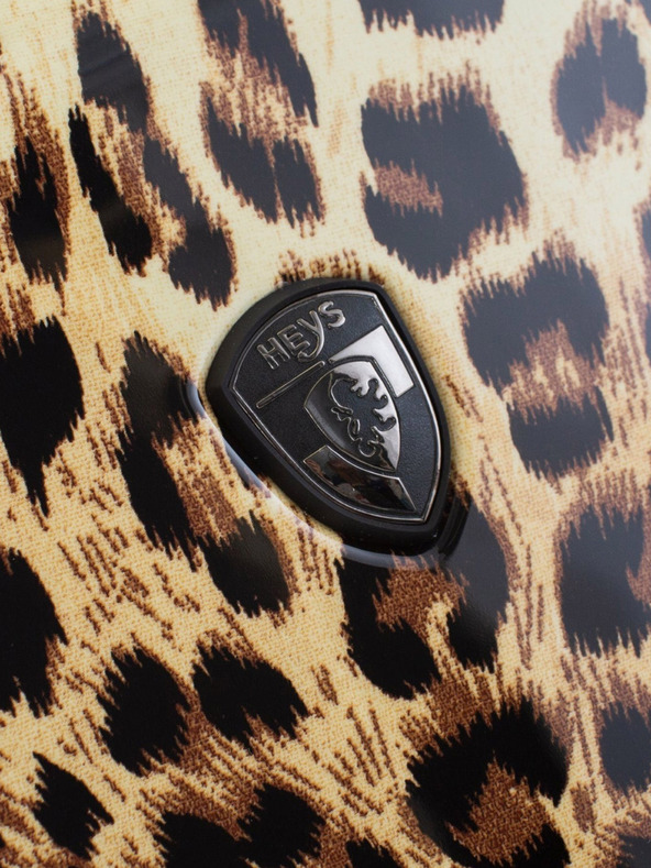 Heys Čierno-hnedý vzorkovaný cestovný kufor Heys Brown Leopard M