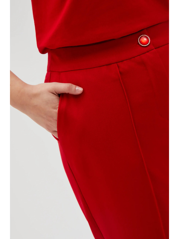 Moodo Dámske nohavice červené Moodo