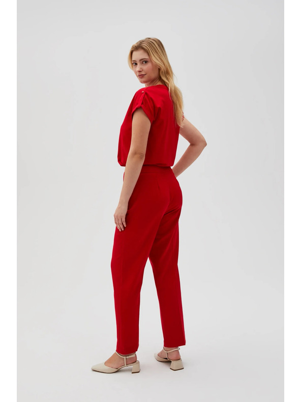 Moodo Dámske nohavice červené Moodo