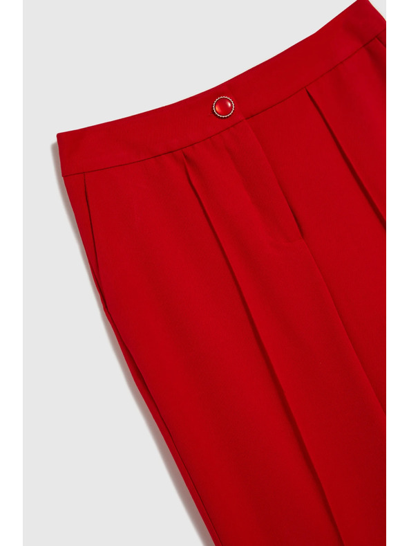 Moodo Dámske nohavice červené Moodo