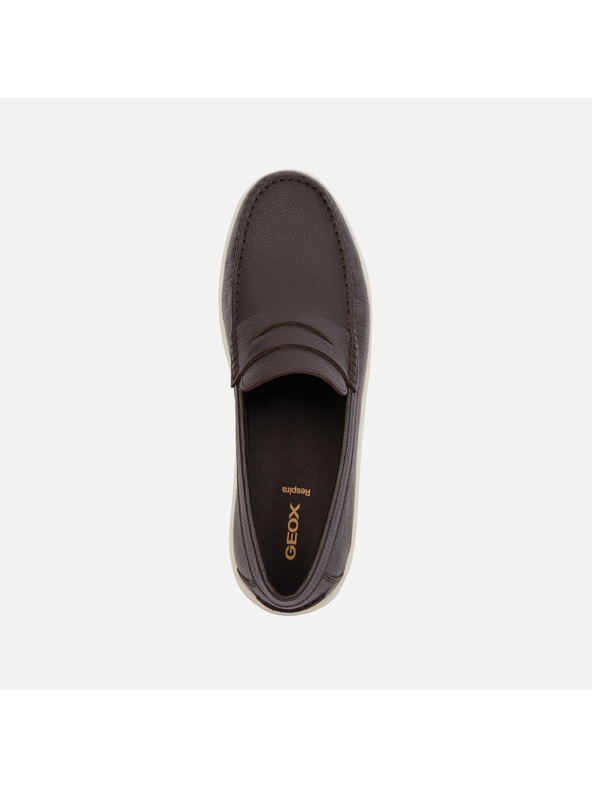 Geox Hnedé pánske mokasíny Geox Avola