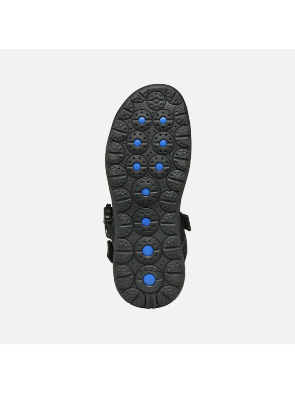 Geox Čierne pánske sandále Geox Spherica EC5