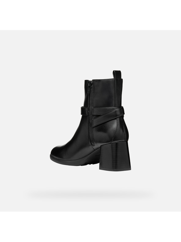 Geox Čierne dámske členkové topánky Geox Walk Pleasure 55