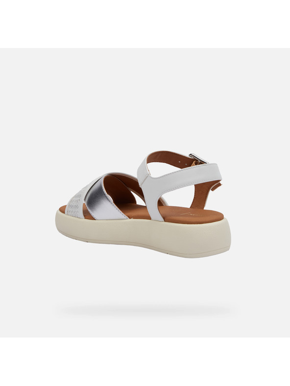Geox Biele dámske sandále Geox Camalei
