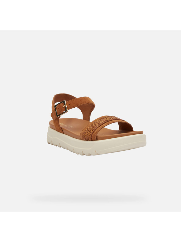 Geox Hnedé dámske sandále Geox Xand 2.1S