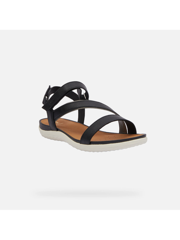 Geox Čierne dámske sandále Geox Vega