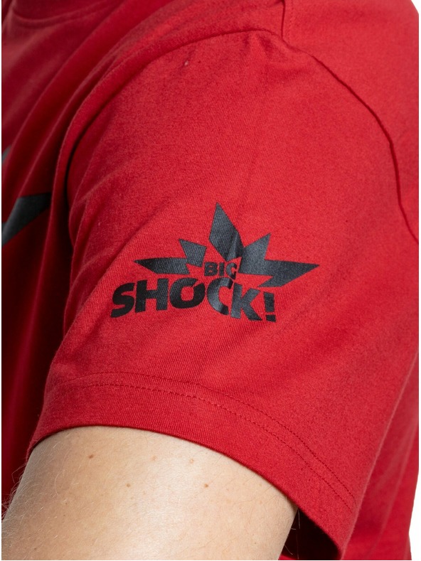 Meatfly Meatfly pánske tričko Big Shock Shattered Dark Red | Červená | Veľkosť