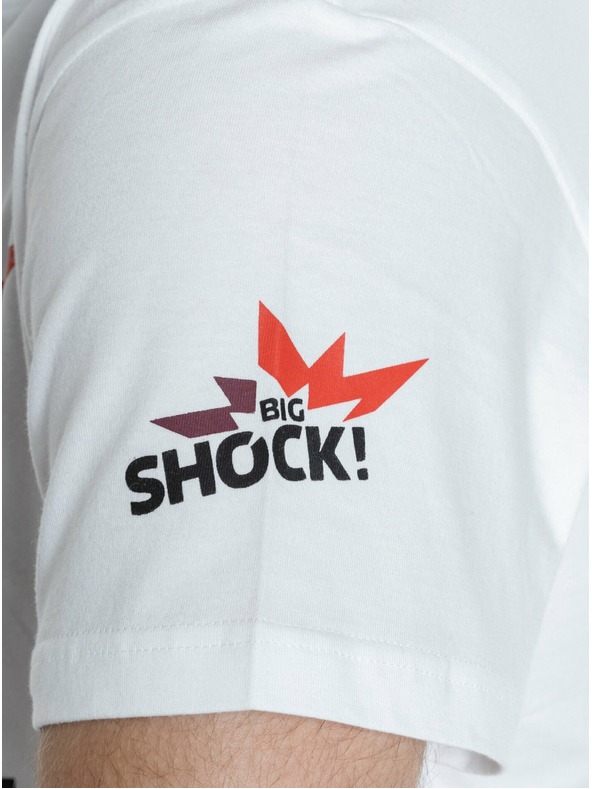 Meatfly Meatfly pánske tričko Big Shock Gameon White | Biela | Veľkosť