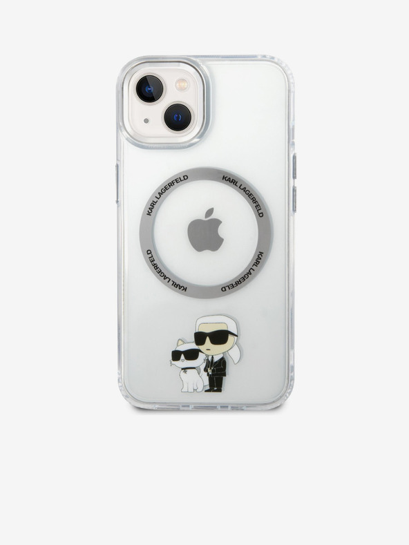 Karl Lagerfeld Karl Lagerfeld IML Karl and Choupette NFT MagSafe Zadný kryt pre iPhone 13 Priehľadný